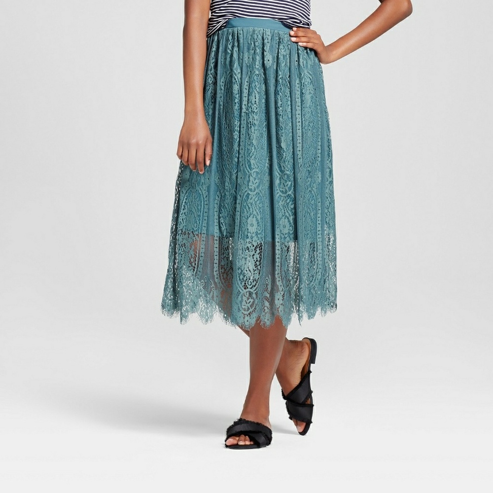 🆕 NWOT Xhilaration Lace Midi Skirt